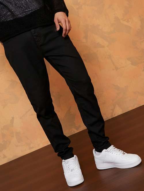 men solid mid rise slim fit jeans - 21970939 -  Standard Image - 0