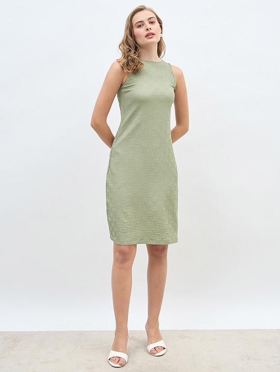 women self designed sleeveless sheath dress - 21971136 -  Standard Image - 1