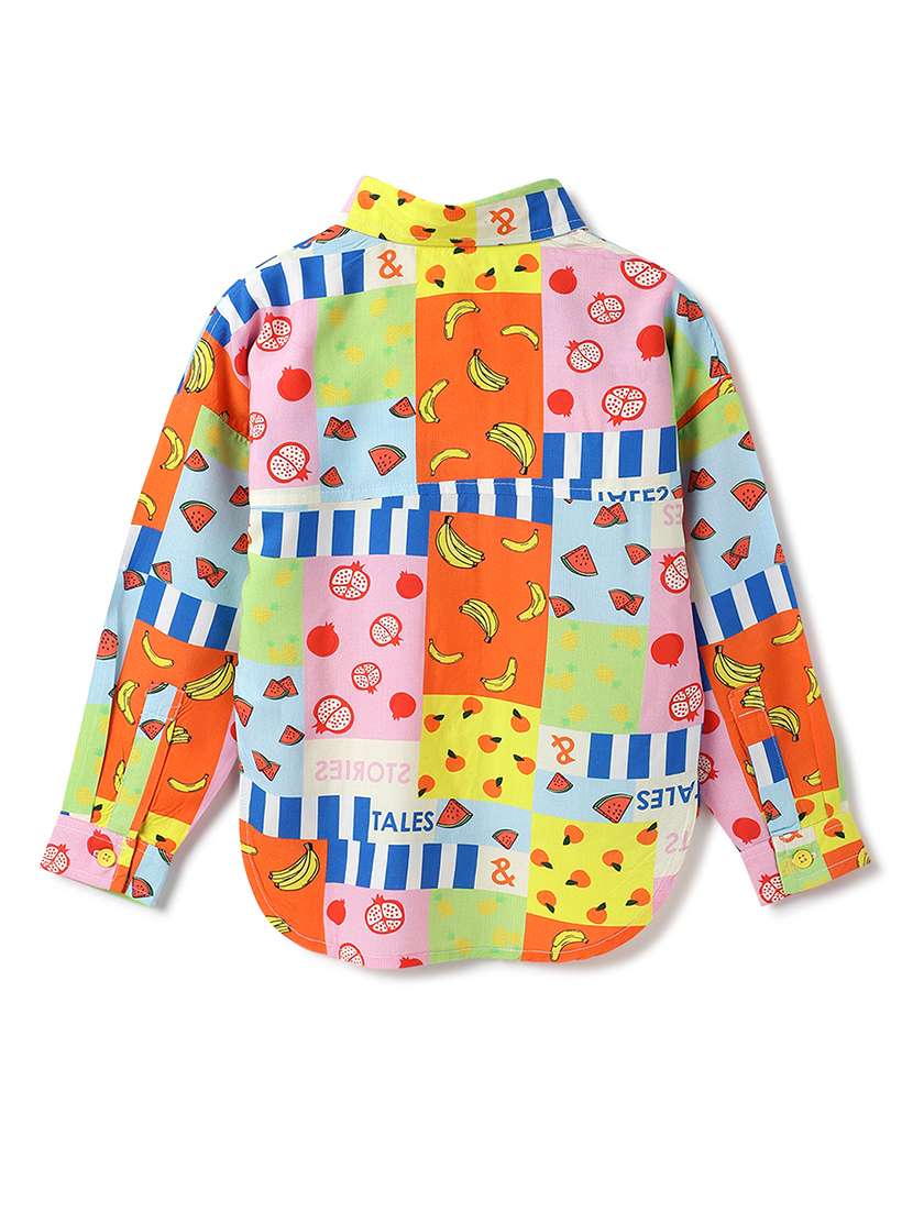 multi colored viscose shirts top - 21971177 -  Standard Image - 1