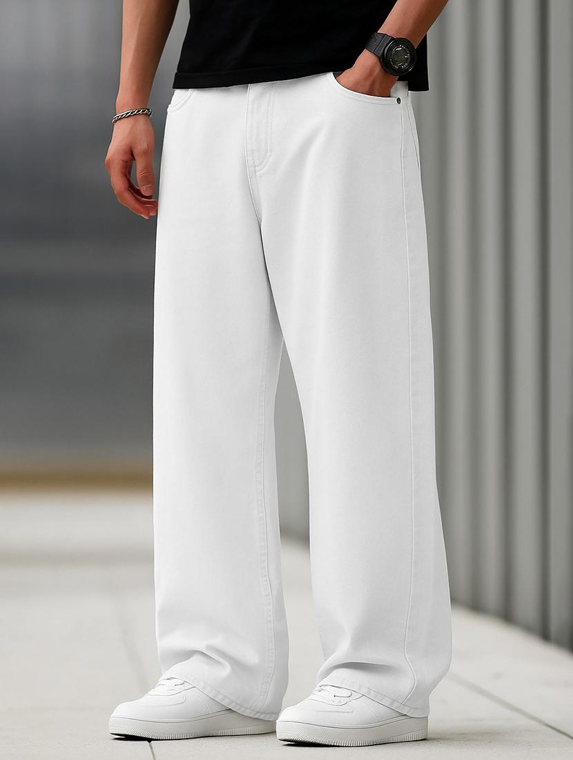 white denim jeans - 21971209 - Standard Image - 1