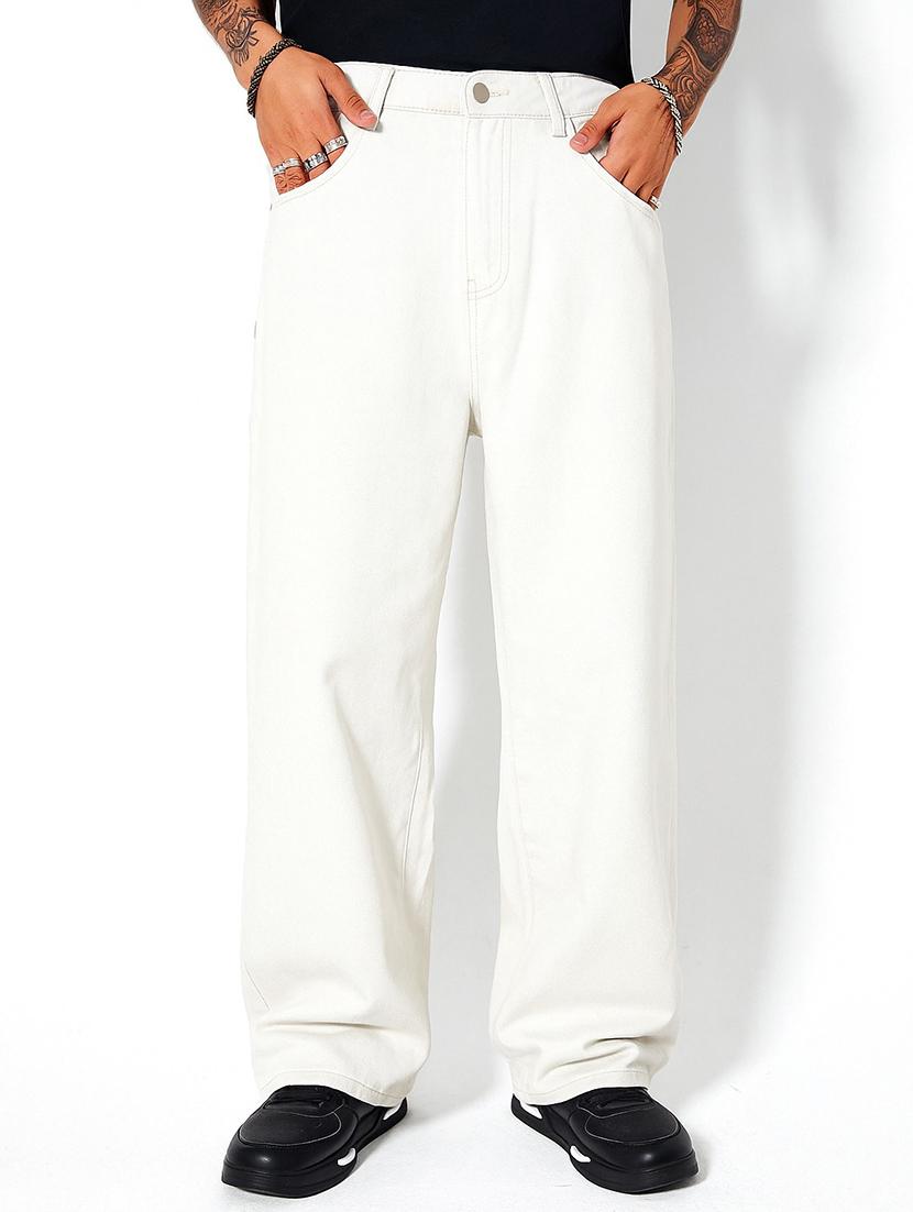 white denim jeans - 21971219 - Standard Image - 1