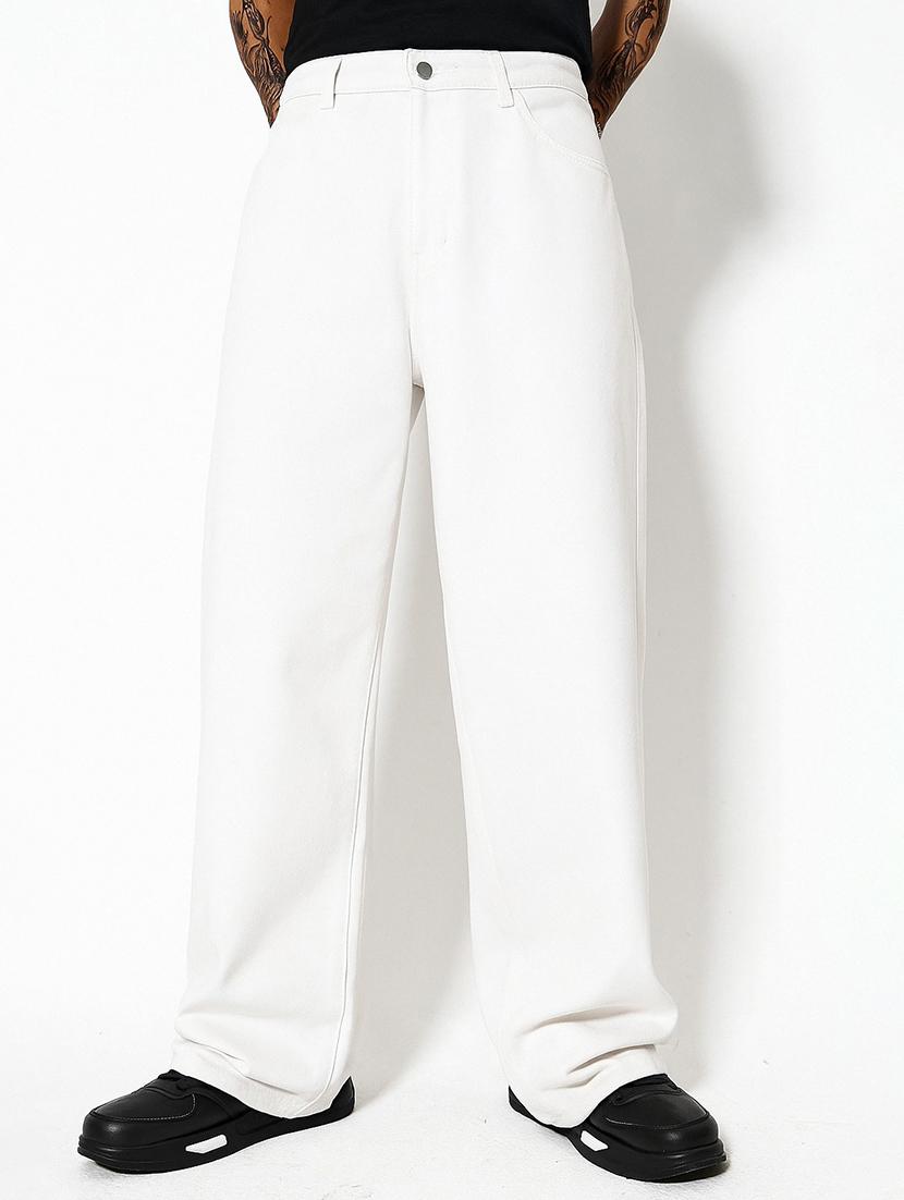 white denim jeans - 21971219 - Standard Image - 4
