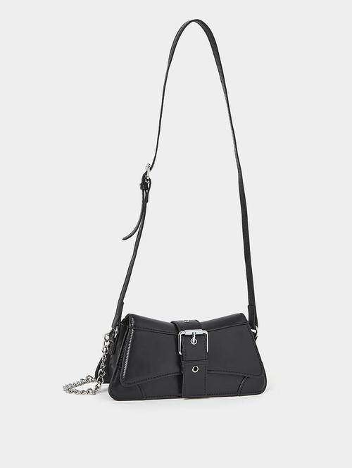 women black solid sling bag - 21971290 -  Standard Image - 0
