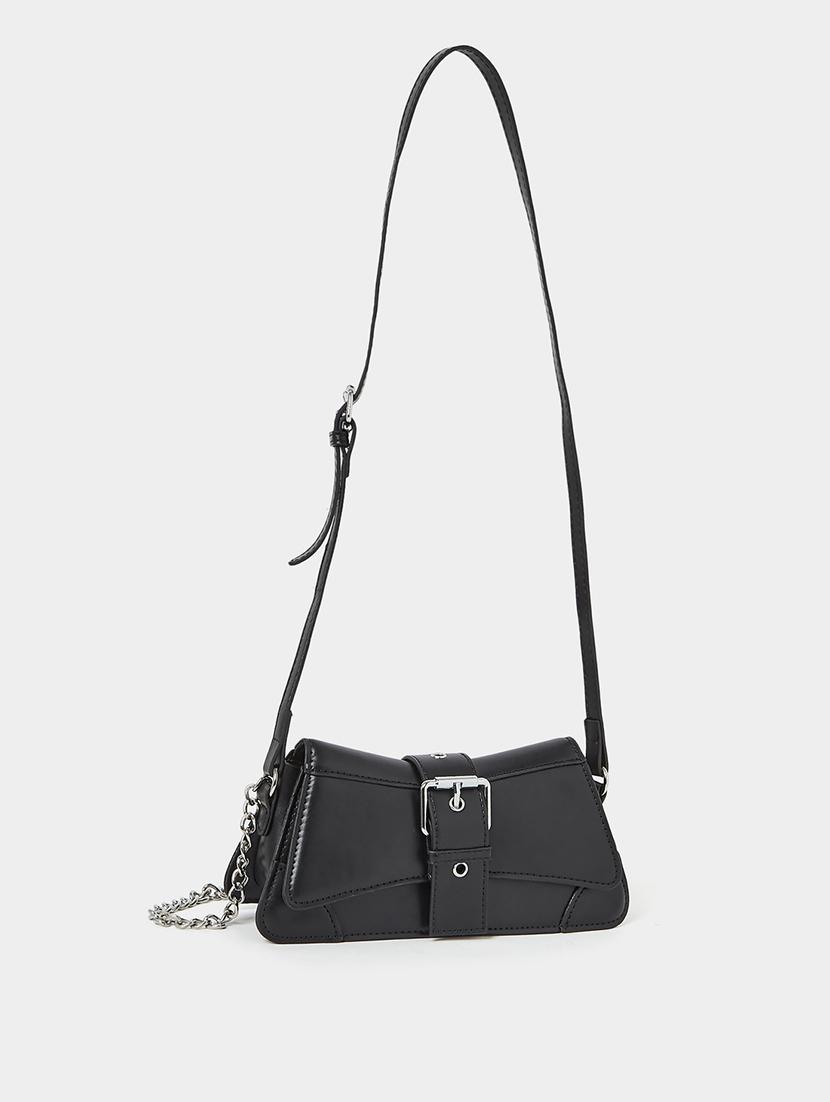 women black solid sling bag - 21971290 - Standard Image - 1