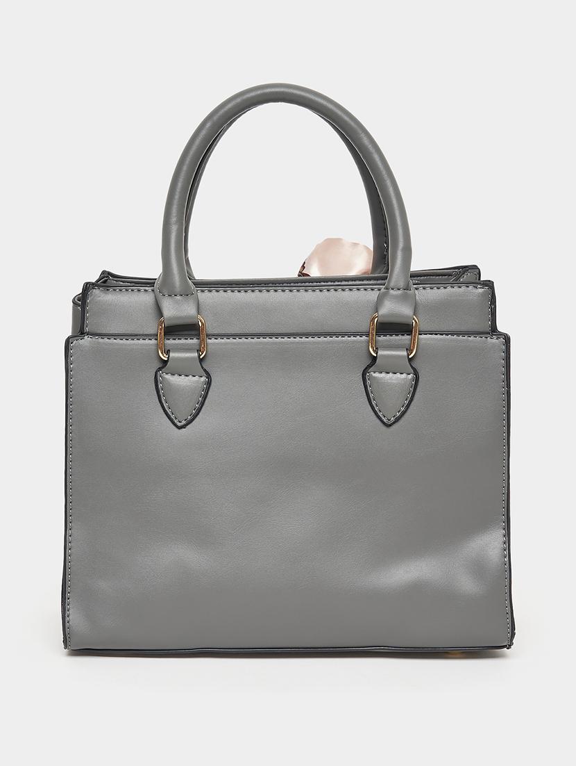 grey embossed pu stylish city bag - 21971293 - Standard Image - 1