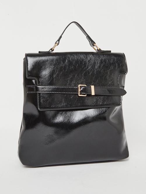 fashion black leatherette backpack - 21971323 -  Standard Image - 0