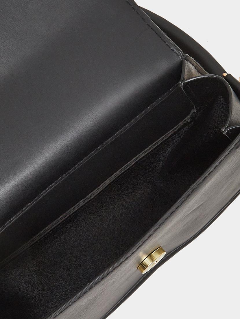 women black pu solid sling bag - 21971415 - Standard Image - 4