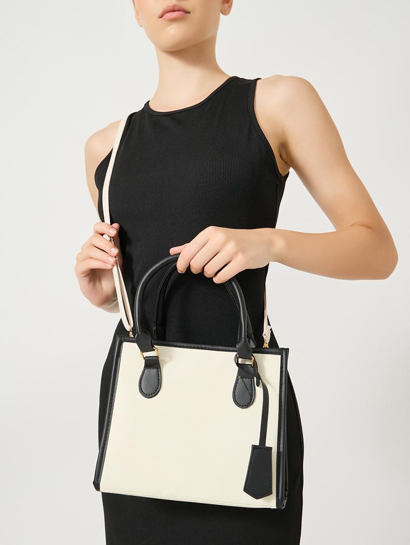 colorblock bag tag pu leather handbag - 21971439 -  Standard Image - 1