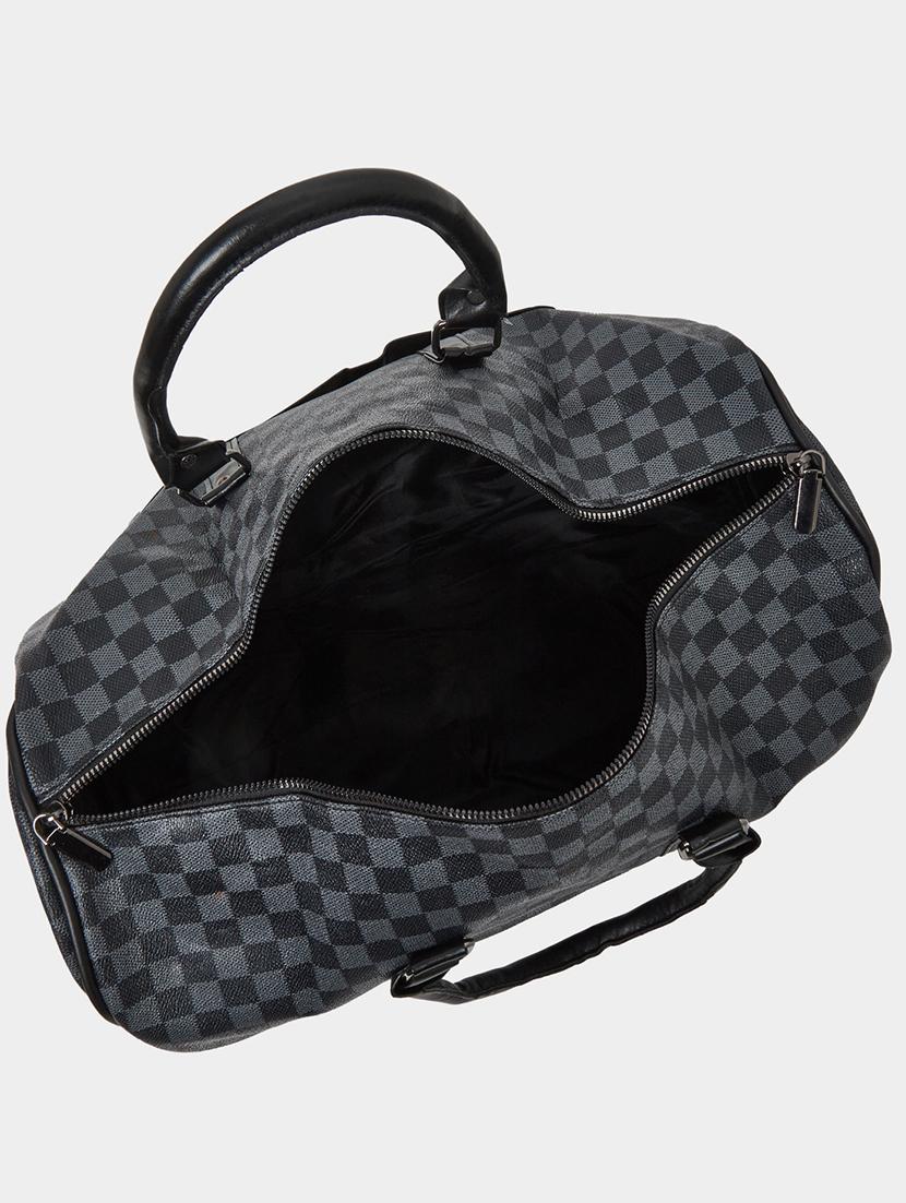 black checkered gym duffle bag - 21971461 - Standard Image - 4