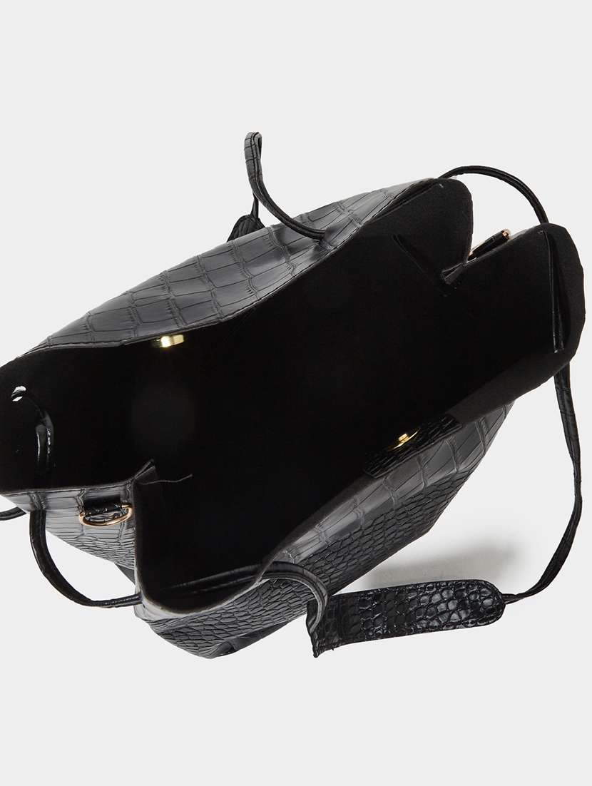 women textured shoulder bag handbag set - 21971466 -  Standard Image - 4