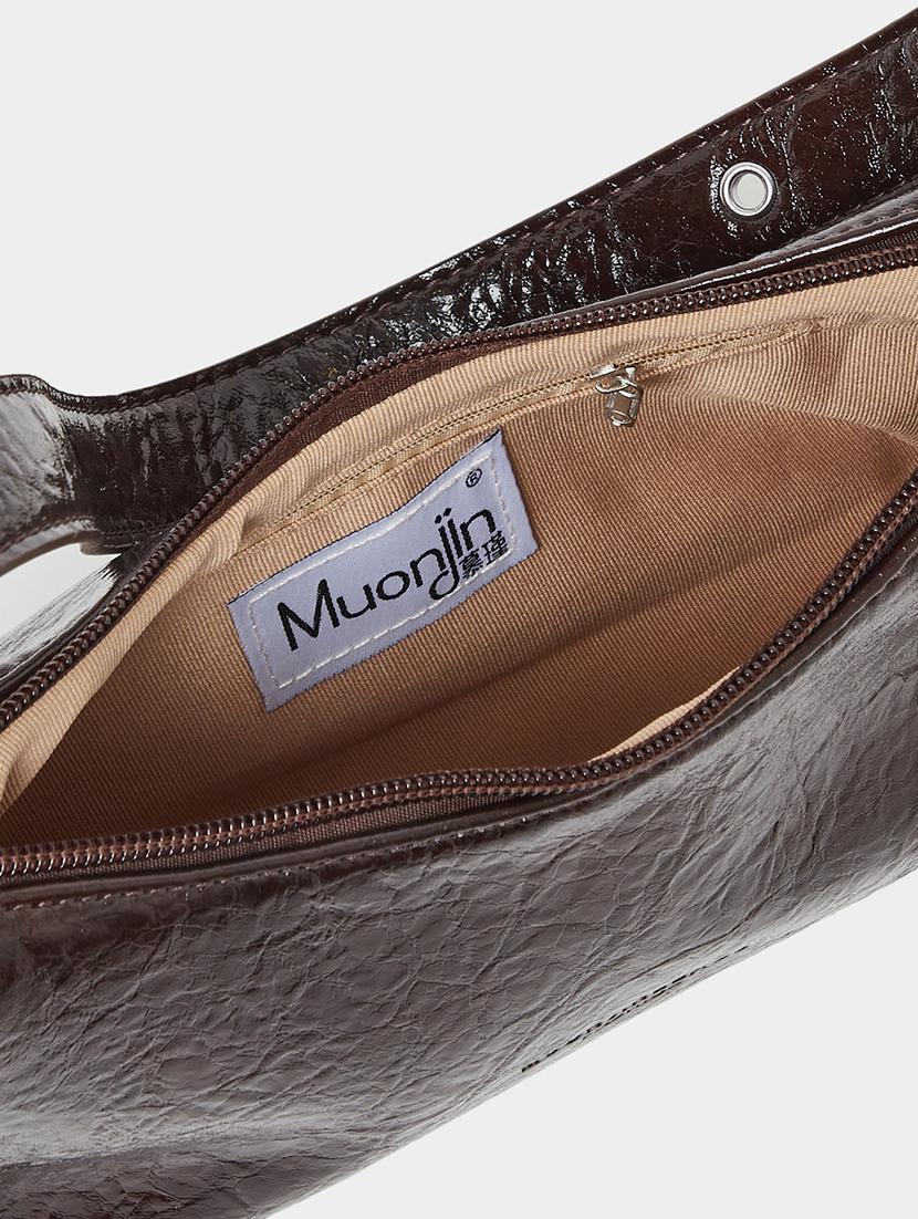 women brown pu textured handbag - 21971478 - Standard Image - 4