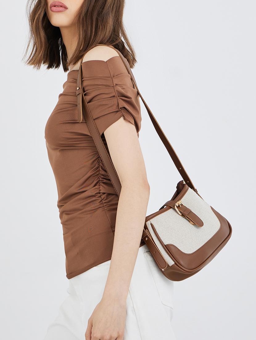 women color block sling bag with buckle  - 21971484 -  Standard Image - 1