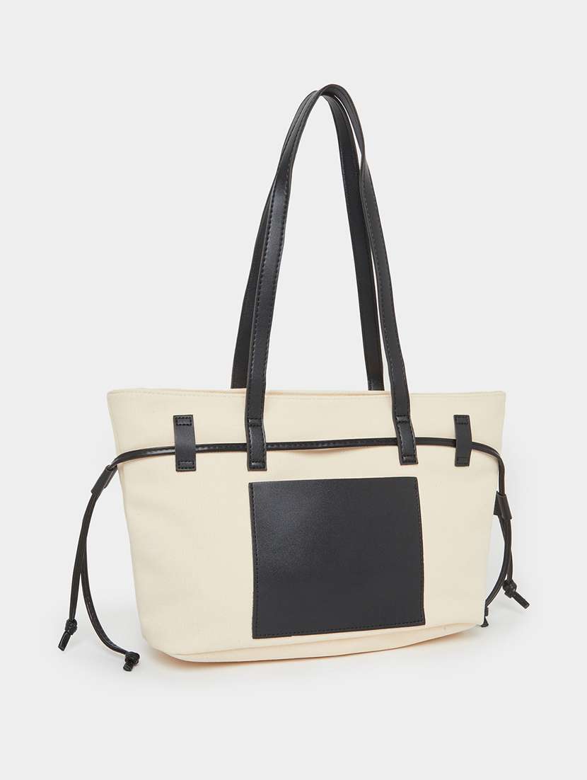 color block white pu shoulder bag - 21971506 -  Standard Image - 1