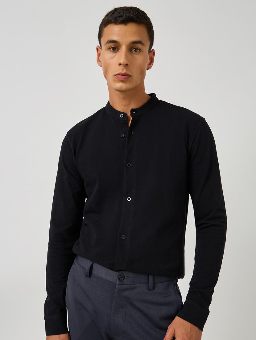 men solid long sleeve regular fit casual shirt - 21971530 -  Standard Image - 1