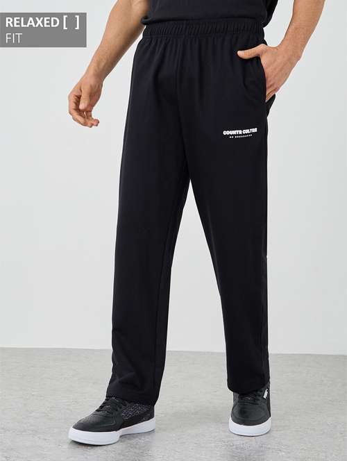 men solid mid rise relazed fit track pant - 21971567 -  Standard Image - 0