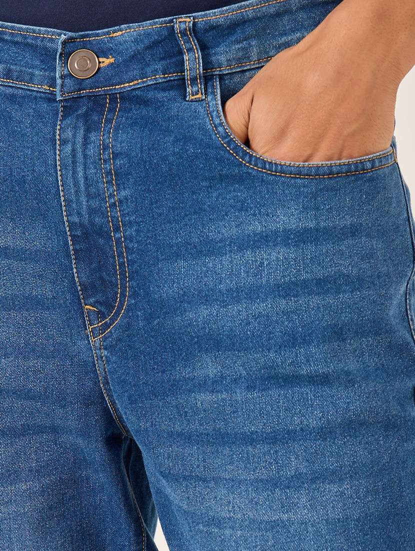 men washed mid rise full length jeans - 21971597 -  Standard Image - 4