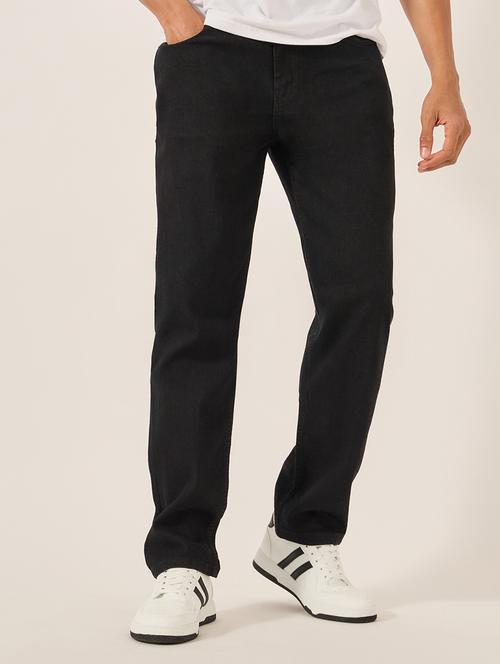 men plain mid rise full length jeans - 21971598 - Standard Image - 0