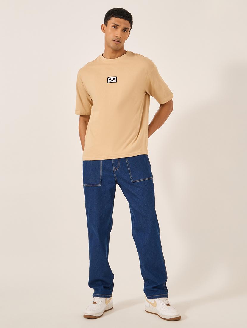 men plain mid rise full length jeans - 21971604 - Standard Image - 4