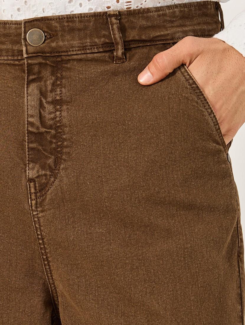 men plain mid rise full length jeans - 21971608 - Standard Image - 4