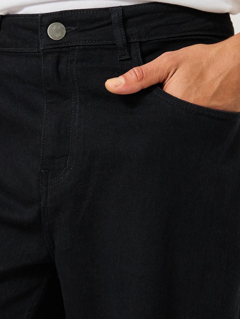 men plain mid rise full length jeans - 21971612 - Standard Image - 4