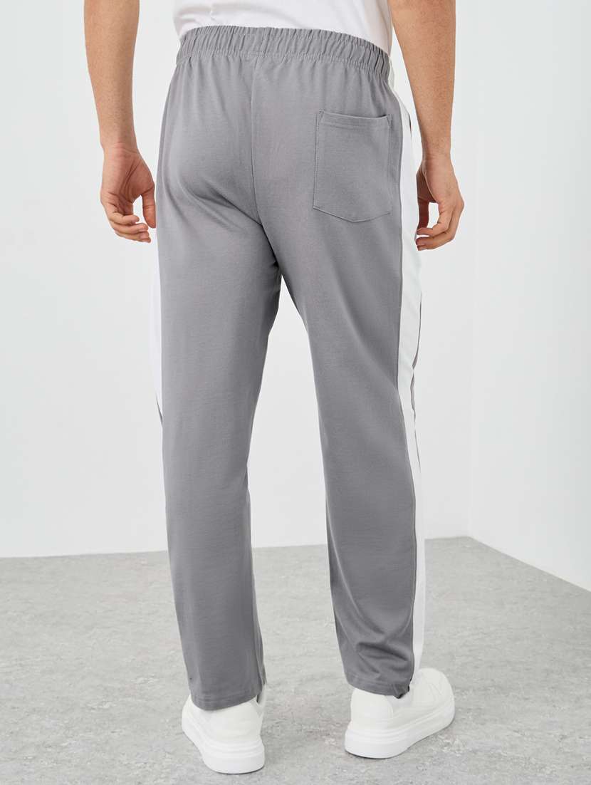 men side stripe mid rise full length track pant - 21971633 -  Standard Image - 1