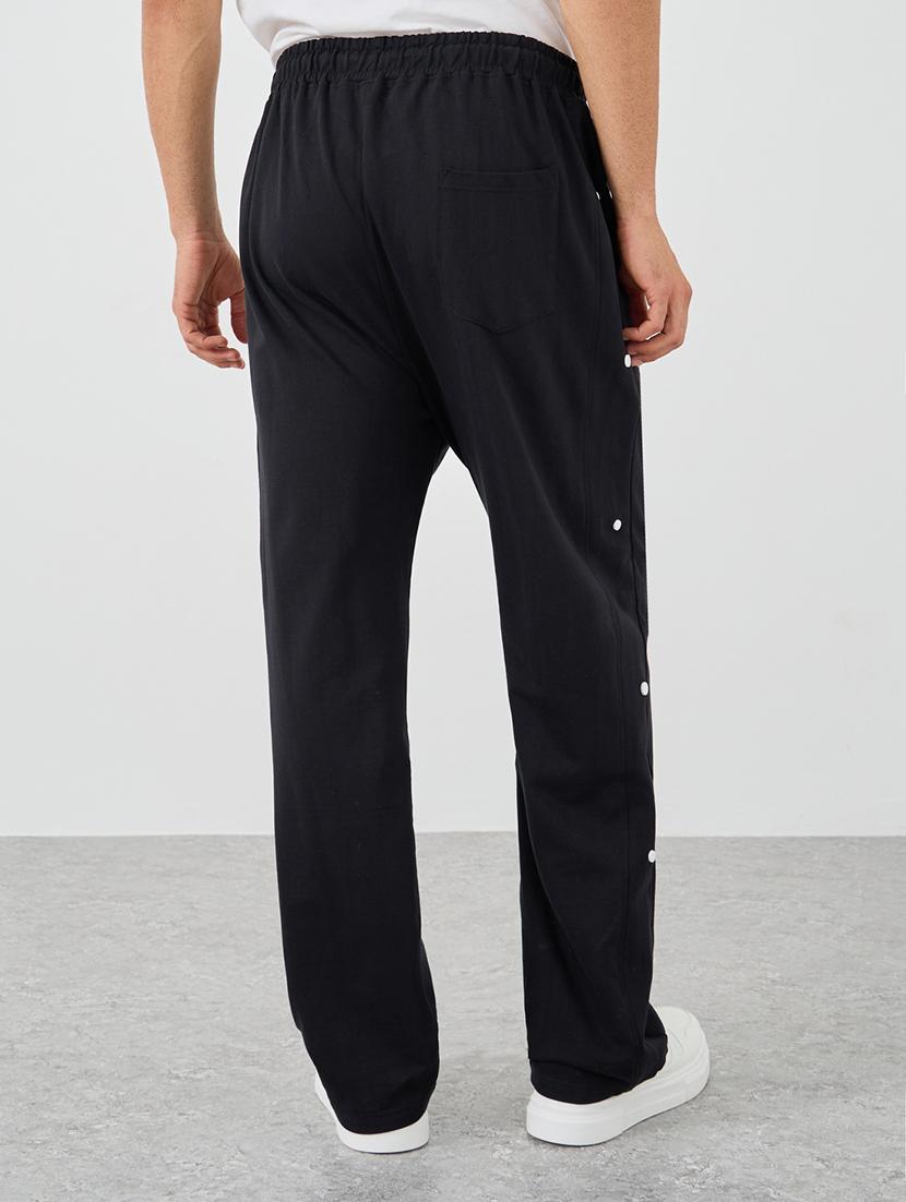 men solid mid rise full length track pant - 21971635 - Standard Image - 1