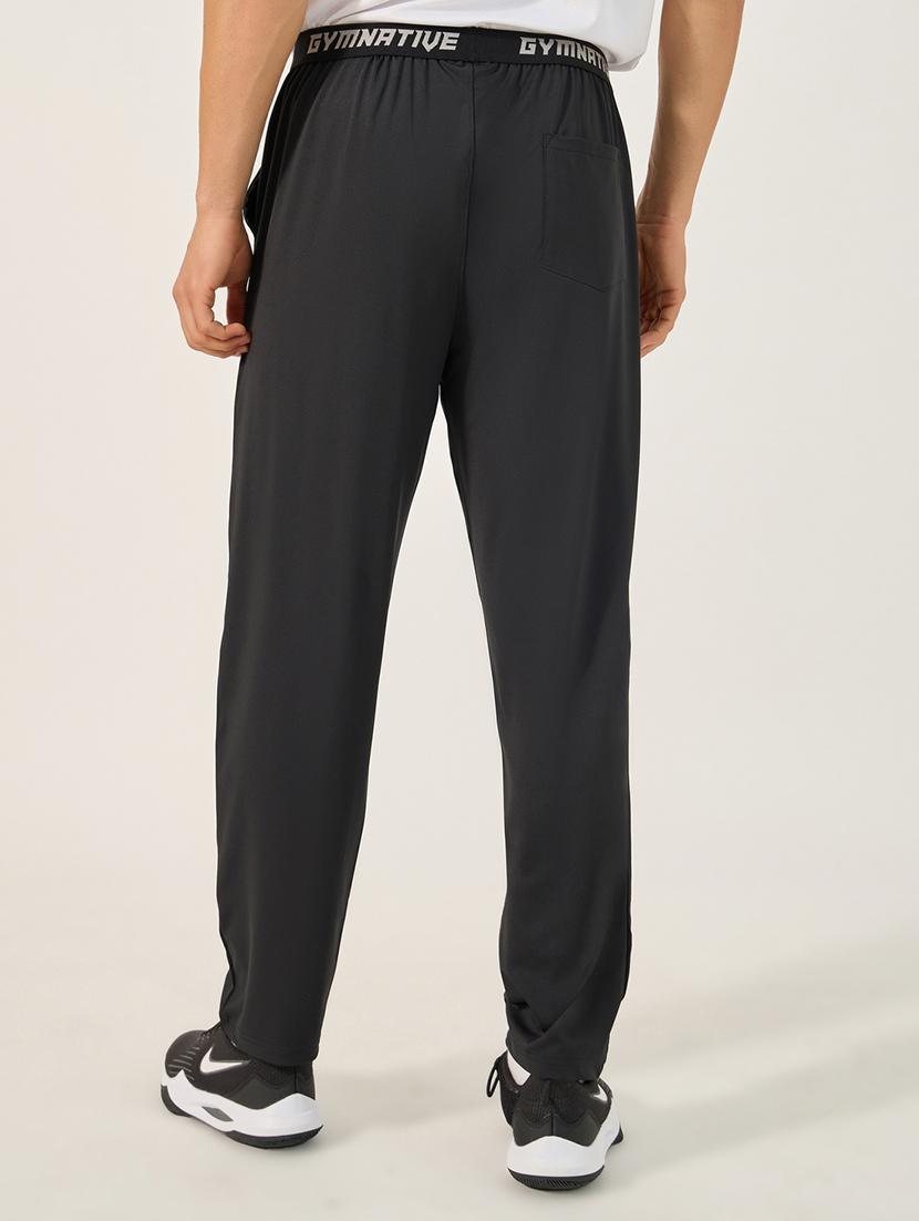 men typography mid rise full length track pant - 21971637 - Standard Image - 1