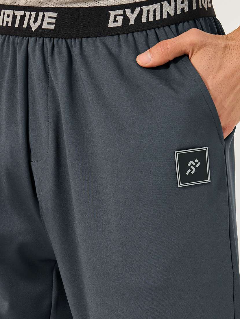 men typography mid rise full length track pant - 21971638 -  Standard Image - 4