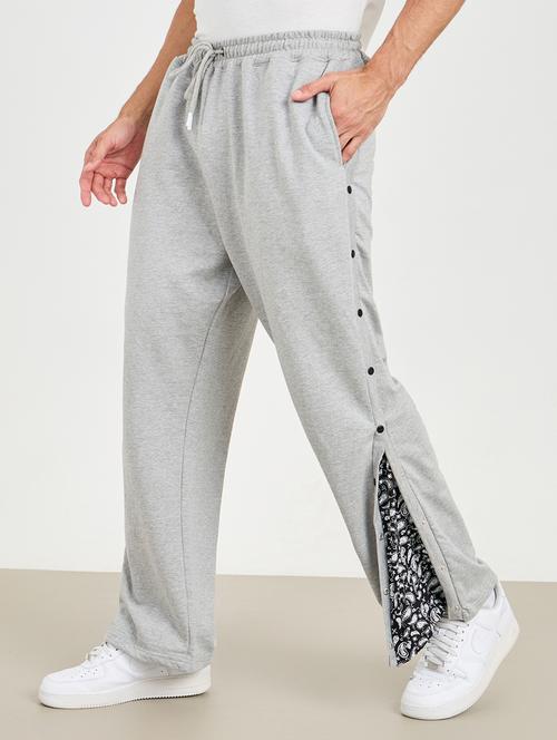 men placement print mid rise full length track pant - 21971693 - Standard Image - 0