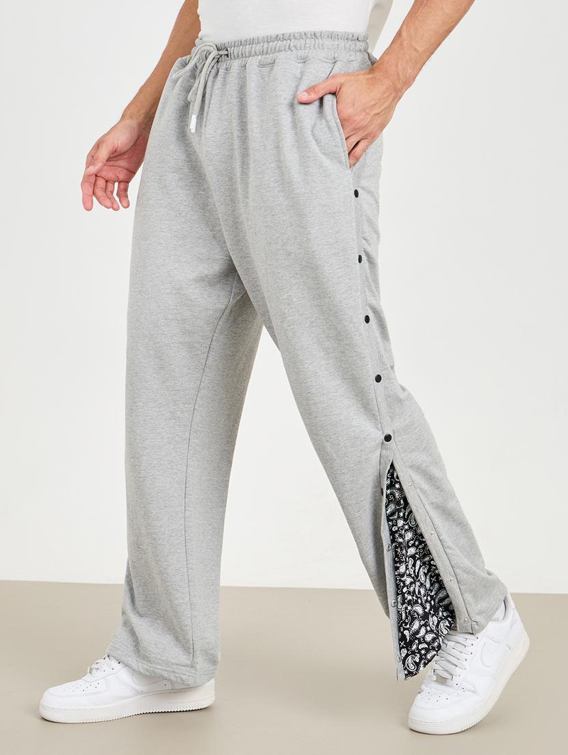 men placement print mid rise full length track pant - 21971693 - Zoom Image - 0