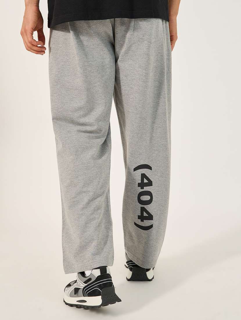 men grey printed relaxed fit track pant - 21971709 -  Standard Image - 1