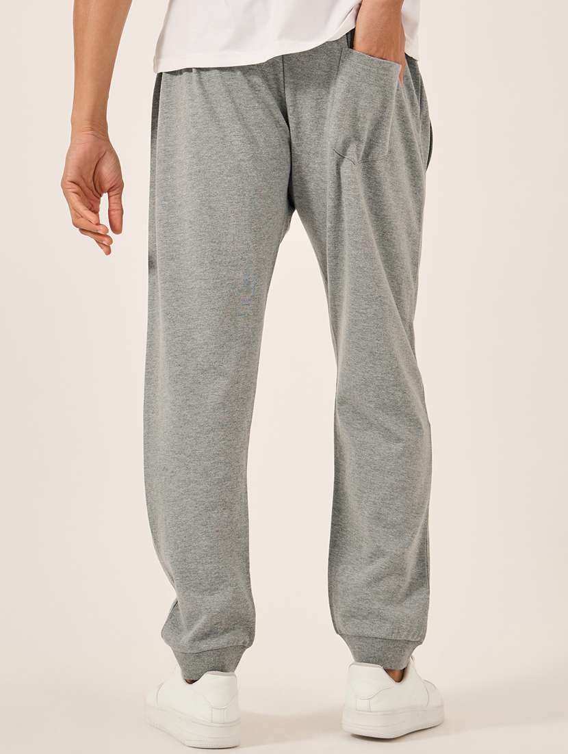 men solid mid rise relaxed fit jogger - 21971718 -  Standard Image - 1