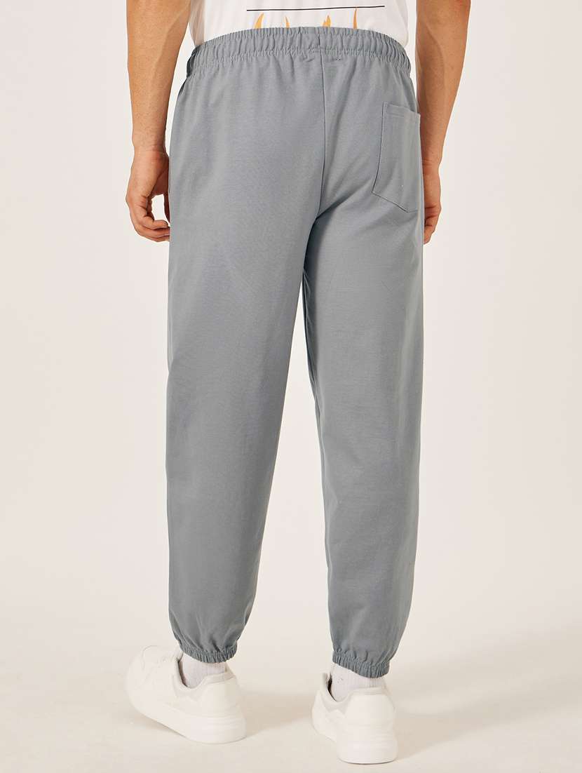 men solid mid rise relaxed fit jogger - 21971733 -  Standard Image - 1