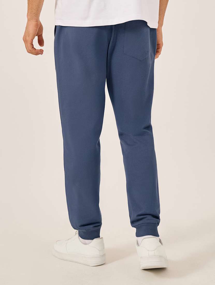 men solid mid rise regular fit jogger - 21971765 -  Standard Image - 1