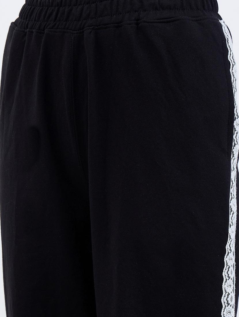 women black tapered high rise track pant - 21971772 - Standard Image - 6