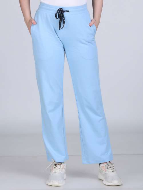 women solid mid rise regular fit track pant - 21971818 -  Standard Image - 0