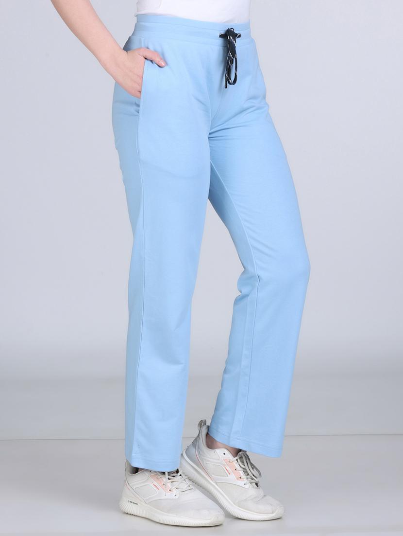 women solid mid rise regular fit track pant - 21971818 - Standard Image - 1
