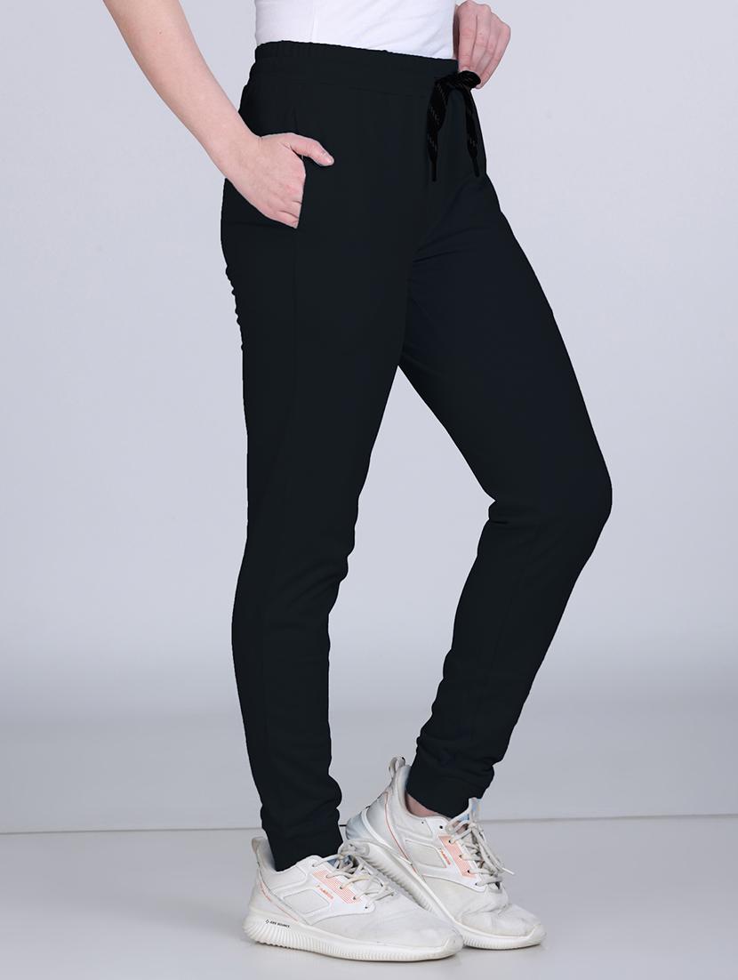 women solid mid rise slim fit jogger - 21971850 - Standard Image - 1
