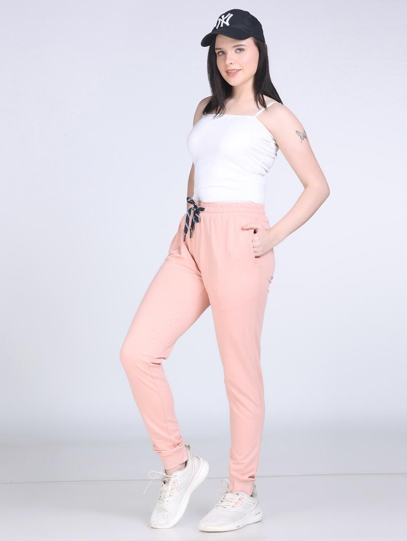 women solid mid rise slim fit jogger - 21971851 - Standard Image - 4