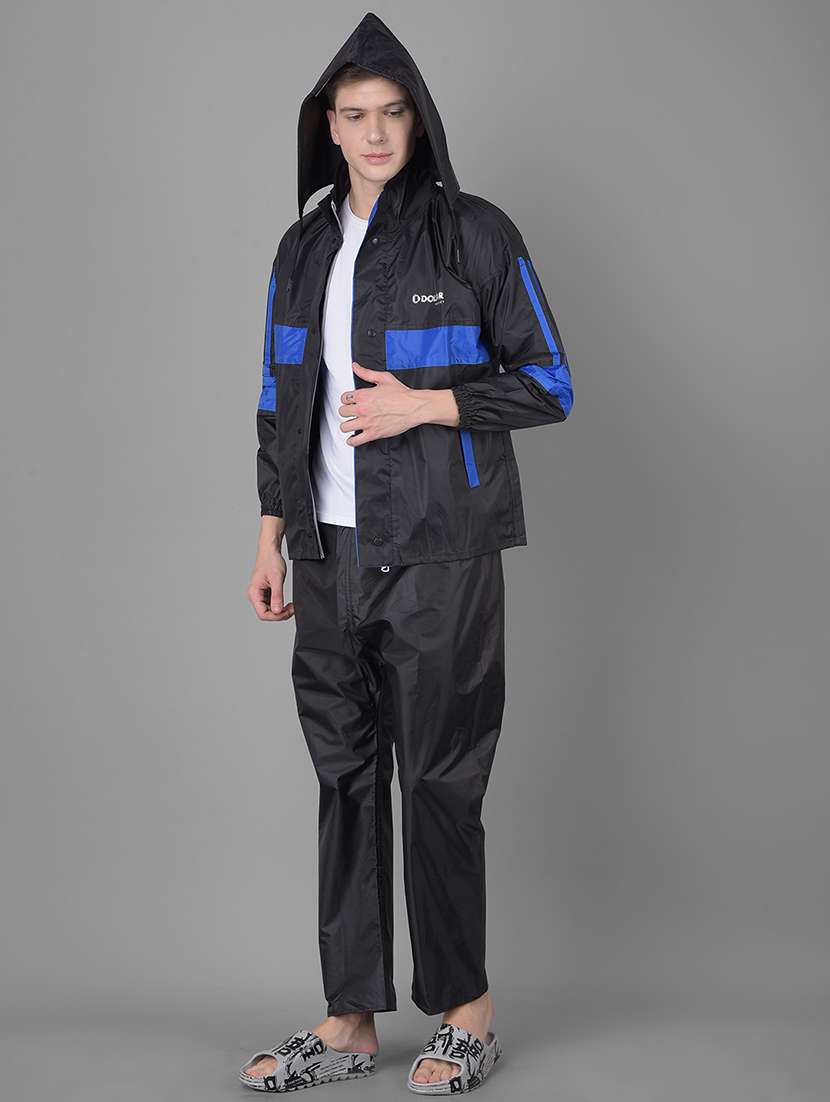 Men Striped Long Sleeve Rain Suit Set - 21971878 -  Standard Image - 1