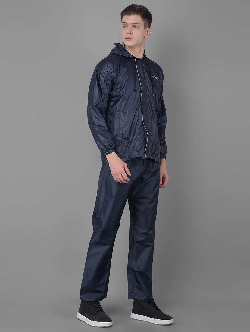 men solid long sleeve rain suit set - 21971889 - Standard Image - 1
