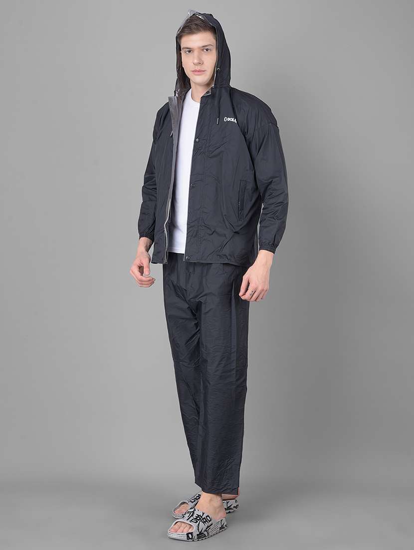 men solid long sleeve rain suit set  - 21971890 -  Standard Image - 1