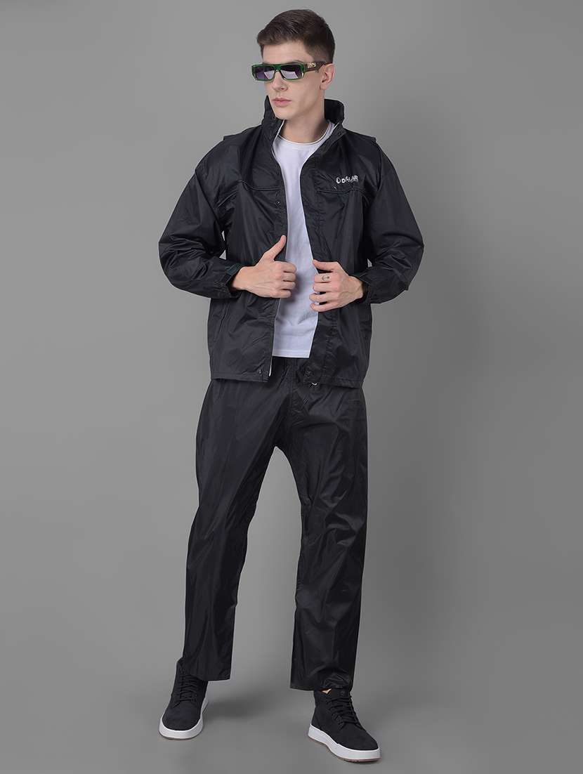 men solid long sleeve rain suit set  - 21971903 -  Standard Image - 1