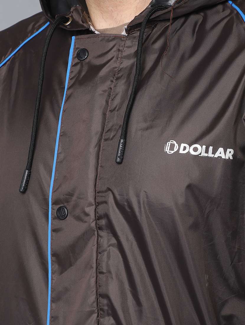 men solid long sleeve hooded rain coat - 21971908 -  Standard Image - 4