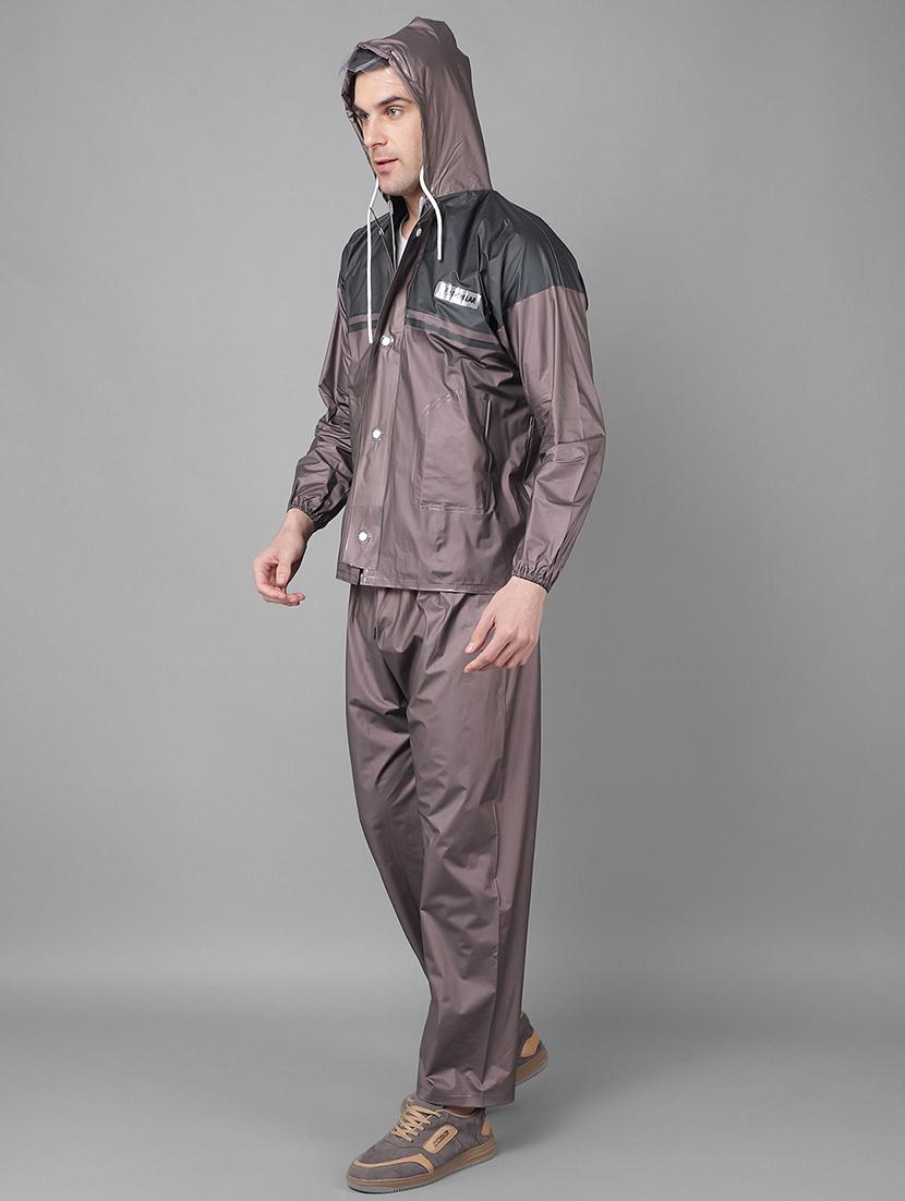 men color block long sleeve rain suit set - 21971925 - Standard Image - 1