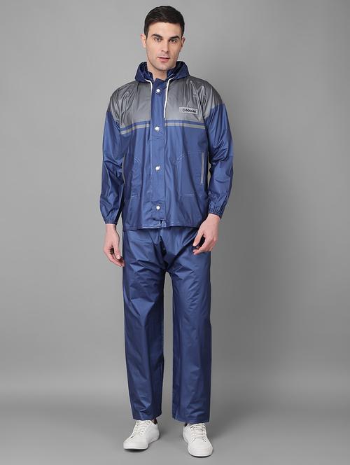 men color block long sleeve rain suit set  - 21971927 -  Standard Image - 0