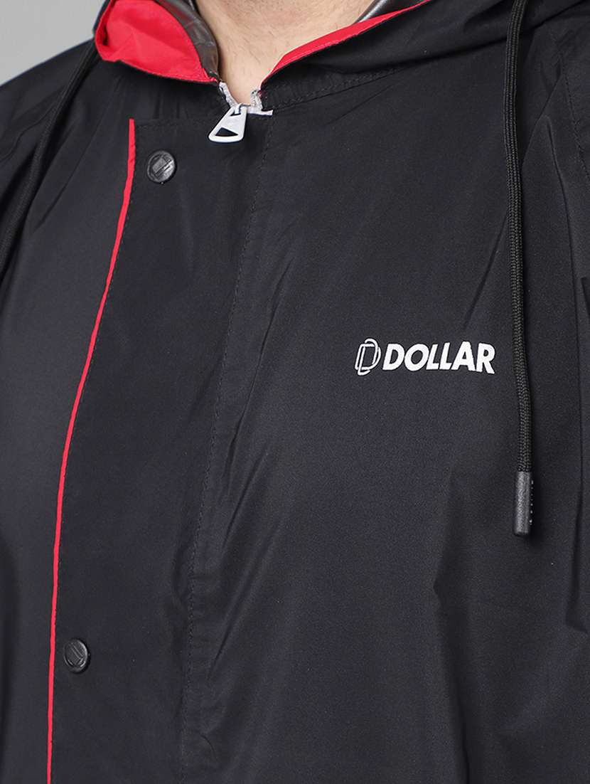 men solid hooded long sleeve rain jacket - 21971962 - Standard Image - 4