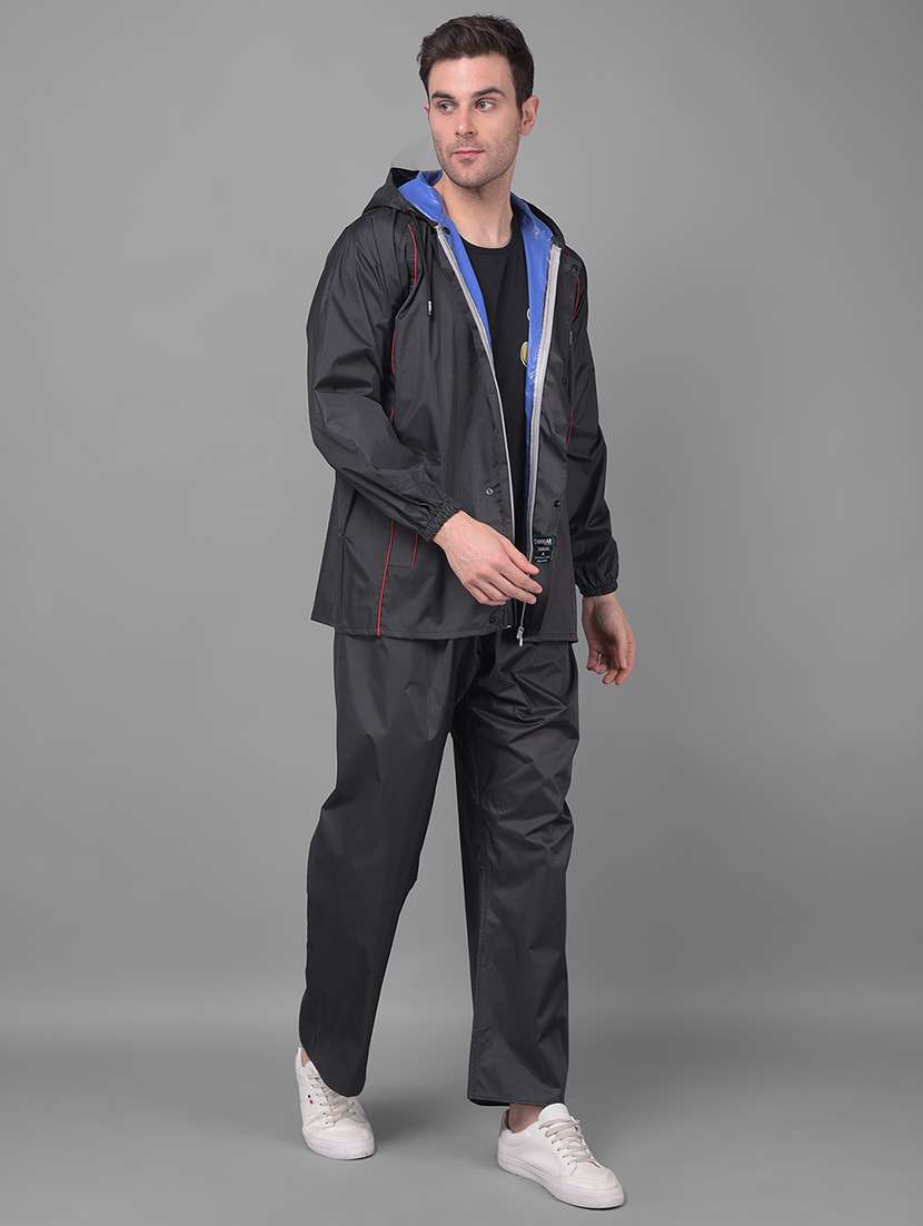 men solid long sleeve rain suit set  - 21971967 -  Standard Image - 1