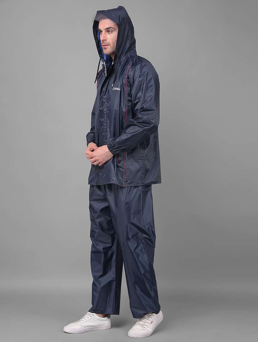 men solid long sleeve rain suit set  - 21971968 -  Standard Image - 1
