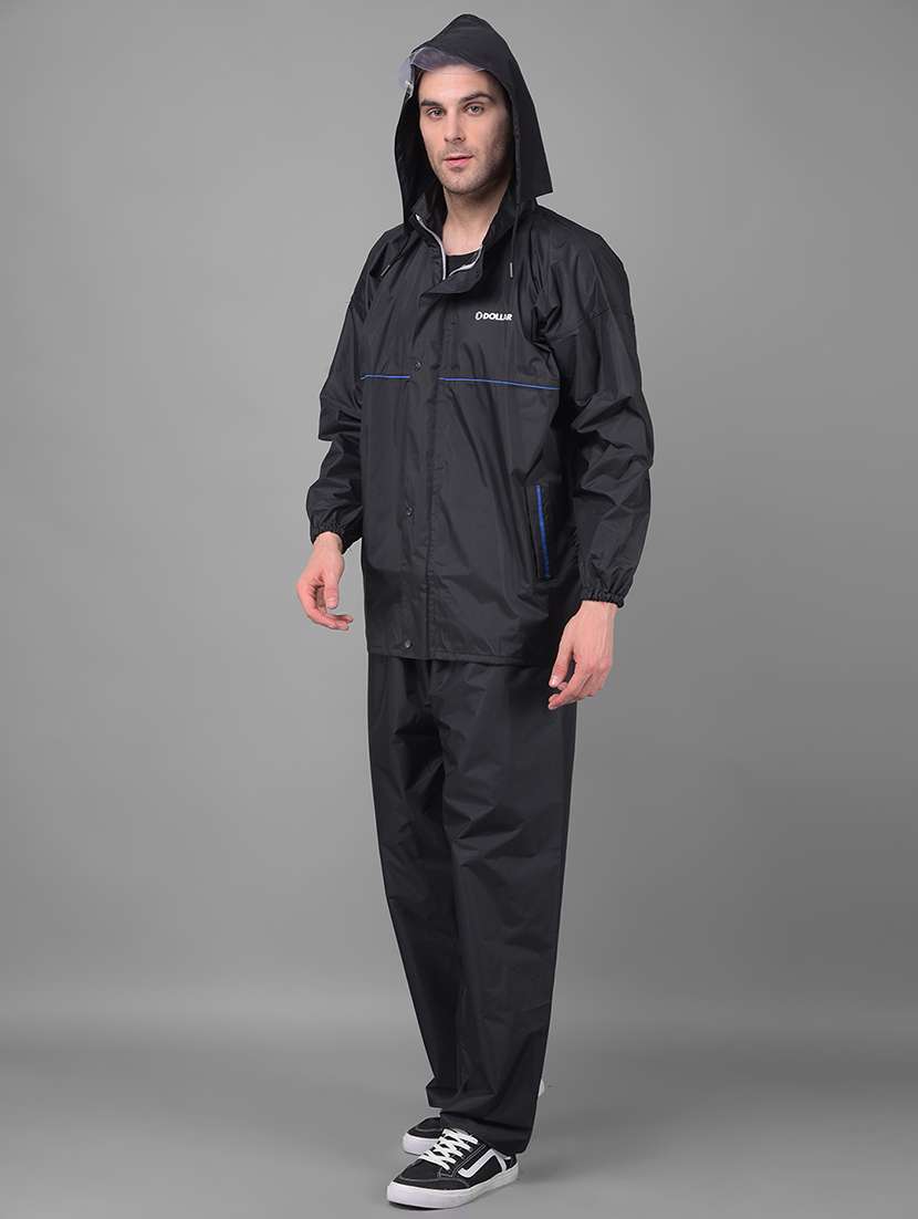 men solid long sleeve rain suit set  - 21971970 -  Standard Image - 1